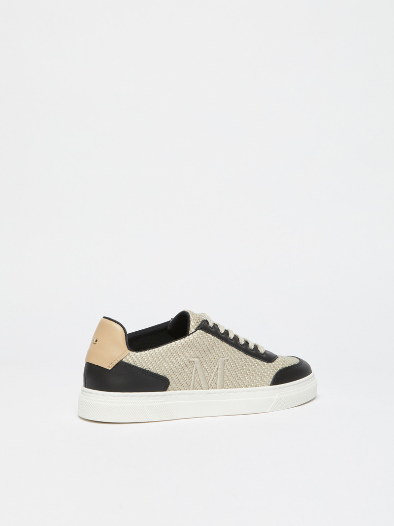 TABA Straw and leather sneakers 3