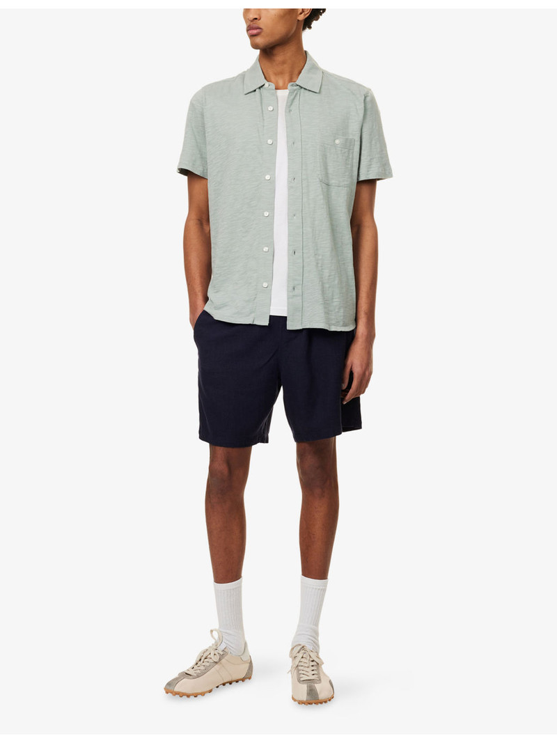 PAIGE Elijah Linen-Blend Shorts outlook
