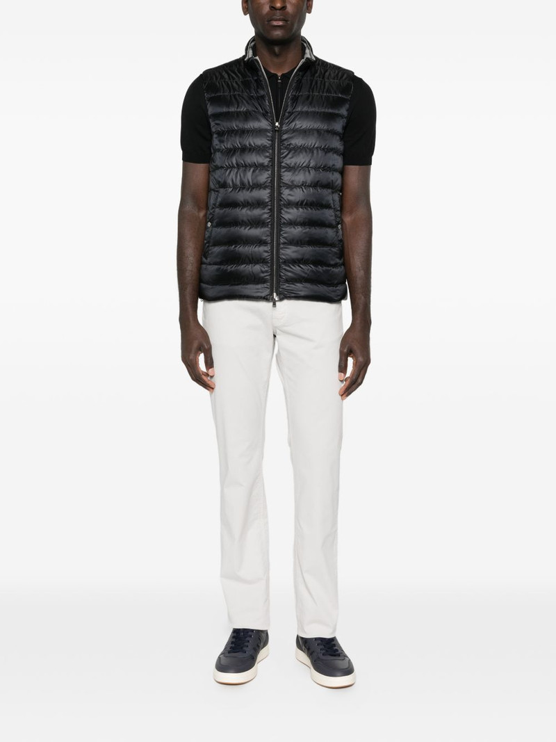 Canali short-sleeve zip-up polo shirt outlook