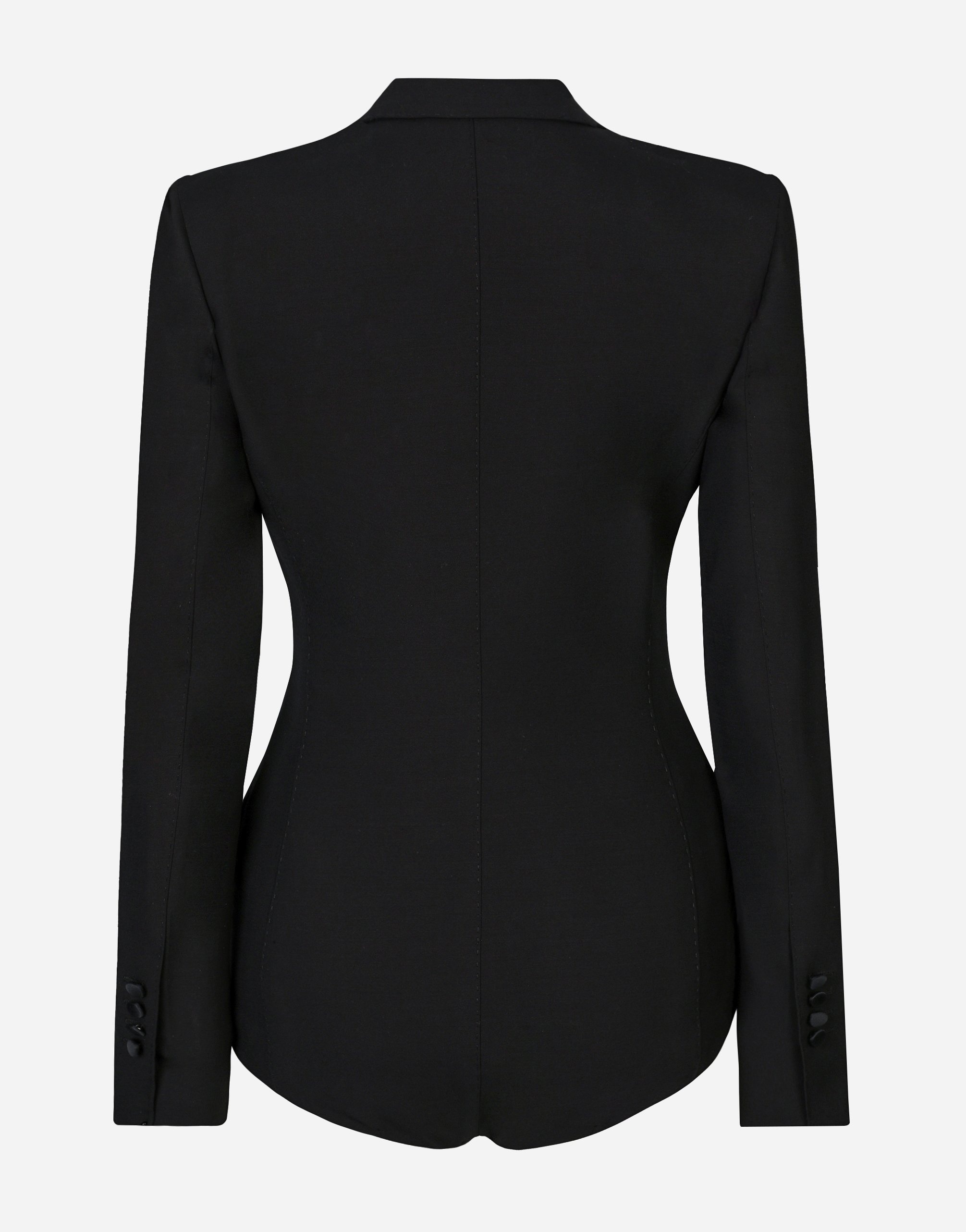 Double-breasted tuxedo jacket bodysuit - 2