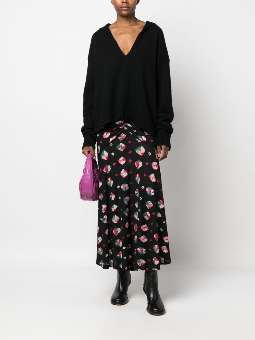 Nadira Nocturne-print maxi skirt - 2