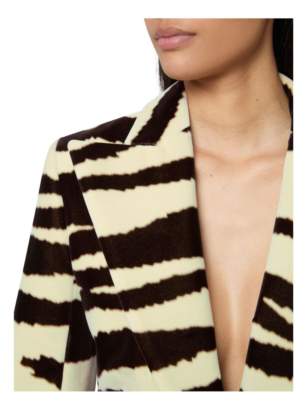 zebra-print single-breasted blazer - 5