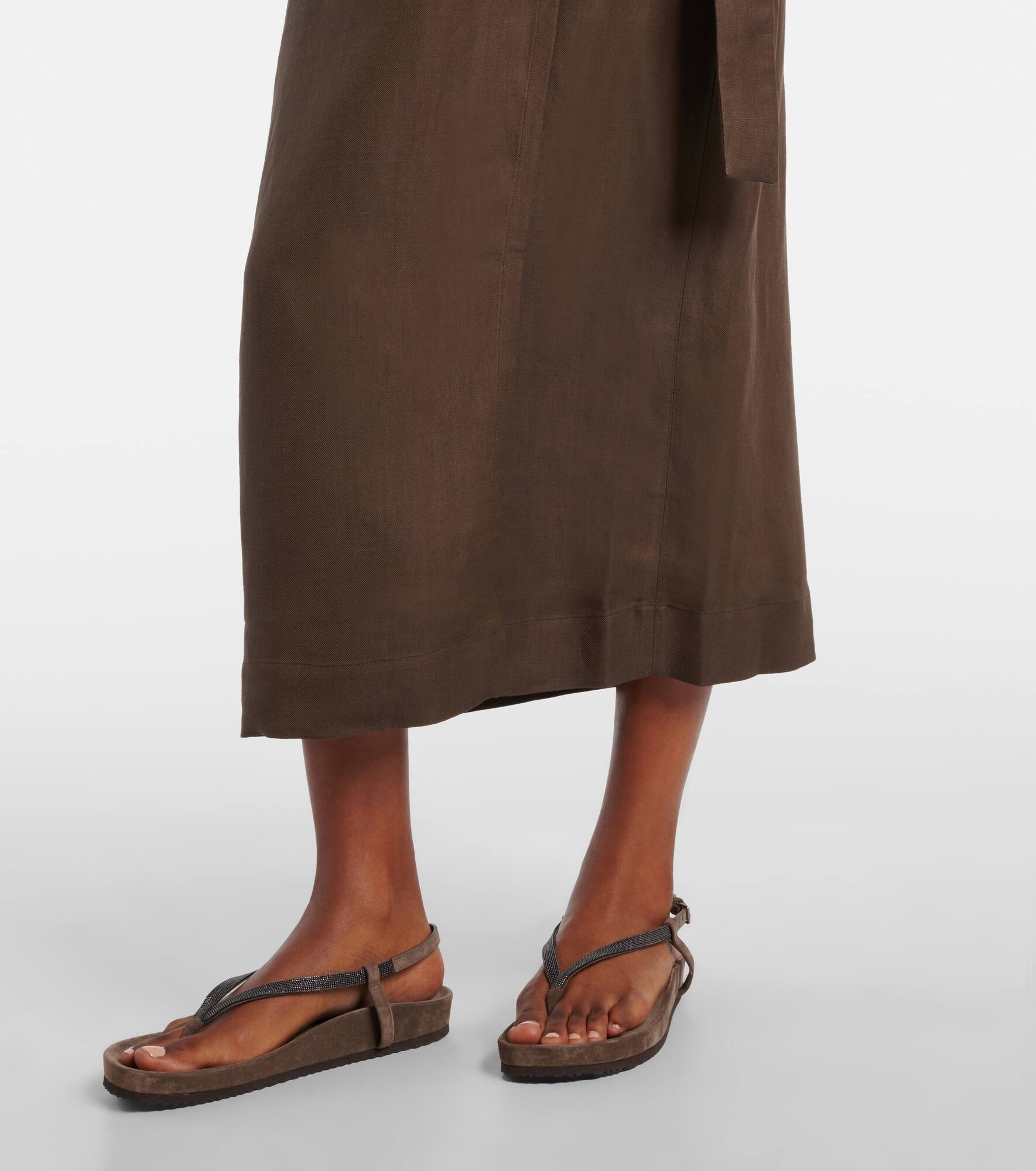 Twill wrap dress - 6