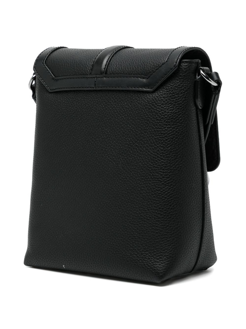 MICHAEL KORS logo-lock leather messenger bag outlook