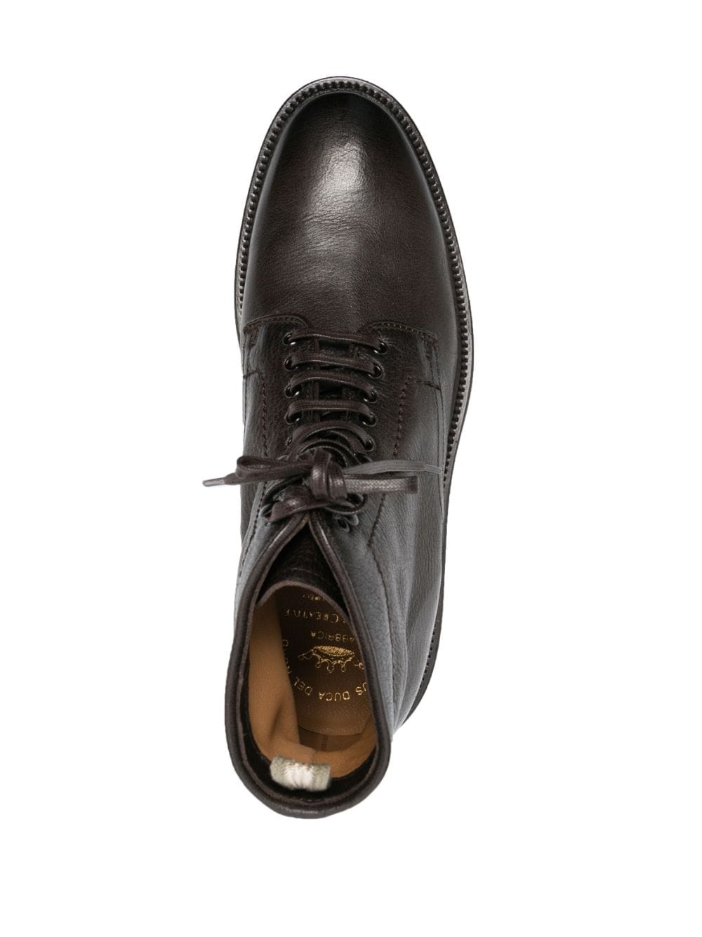 lace-up leather ankle boots - 4