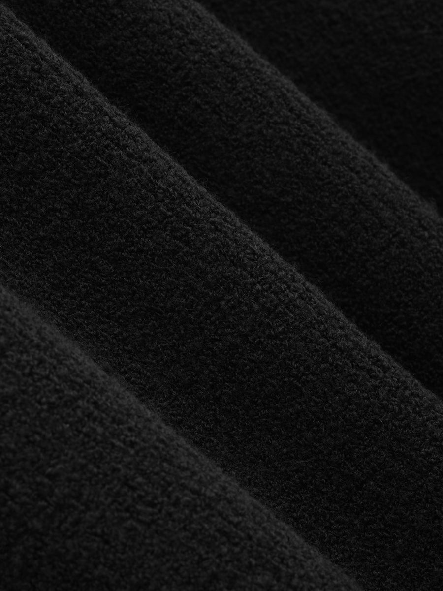 Merino Boucle Polo Hoodie - 3