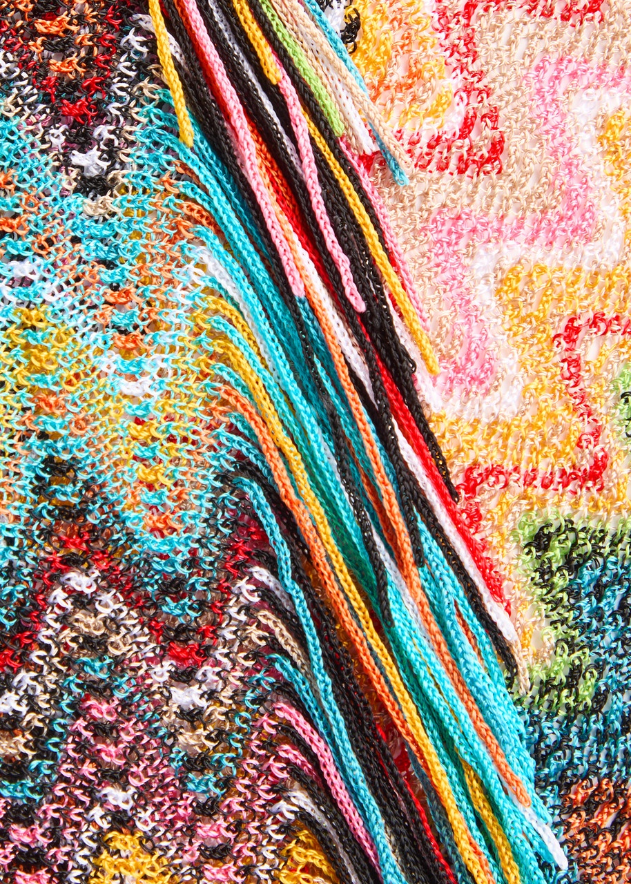 Missoni Zigzag-intarsia Fine-knit Sarong - 5