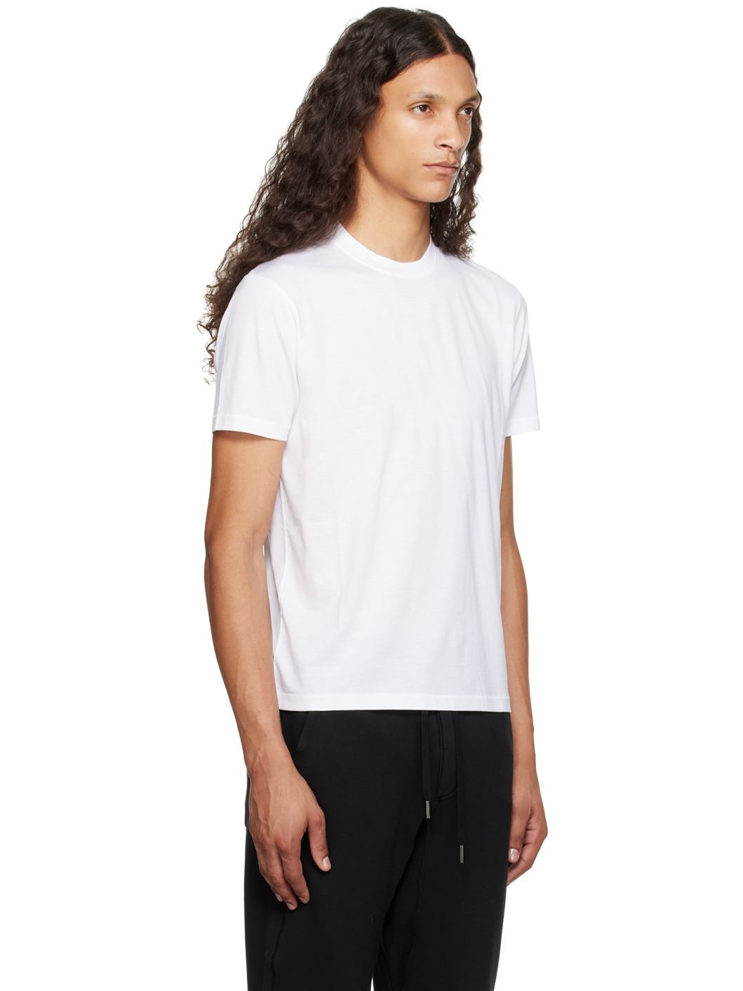 White Crewneck T-Shirt - 2