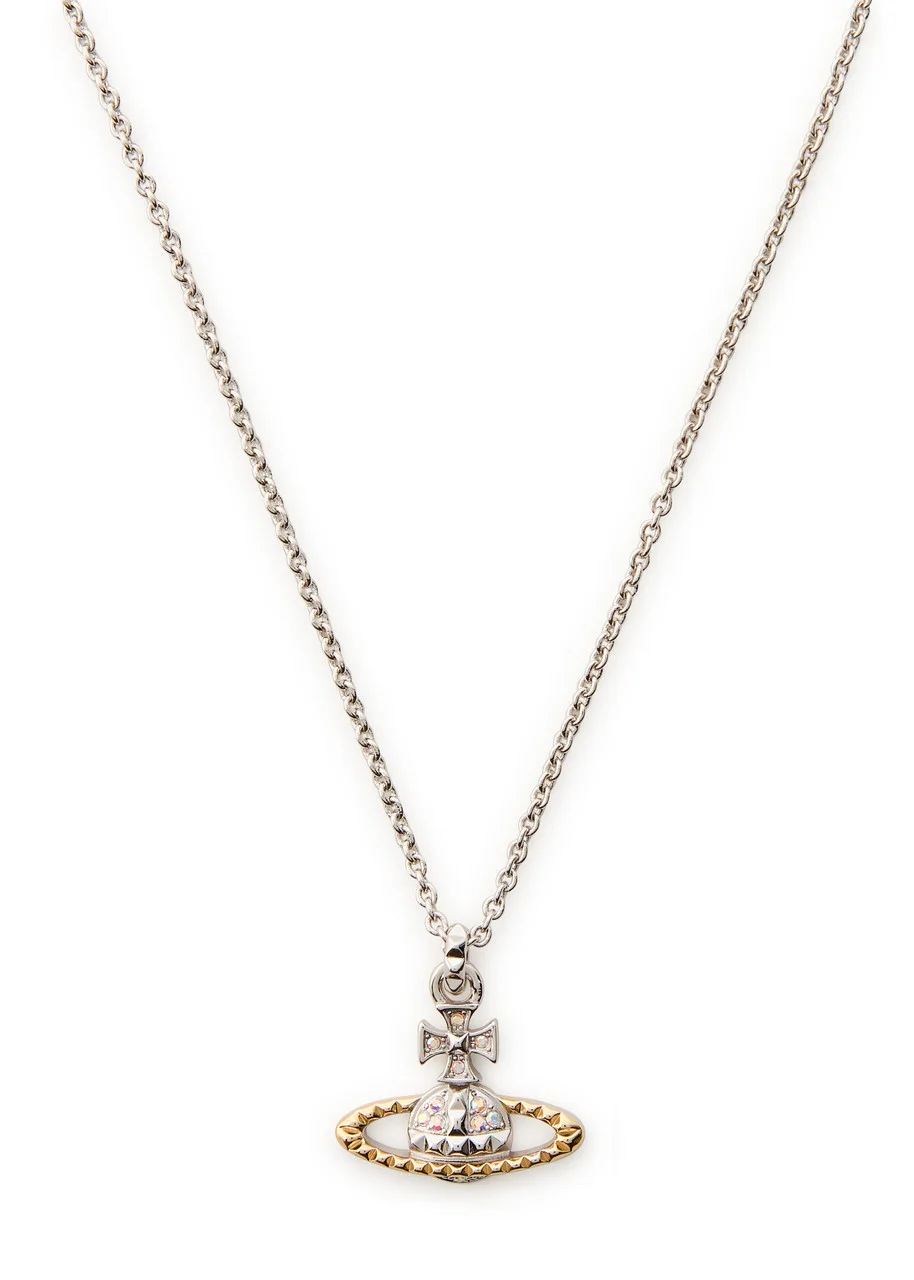 Vivienne Westwood Mayfair Bas Relief Two-toned Rhodium-plated Necklace - 1