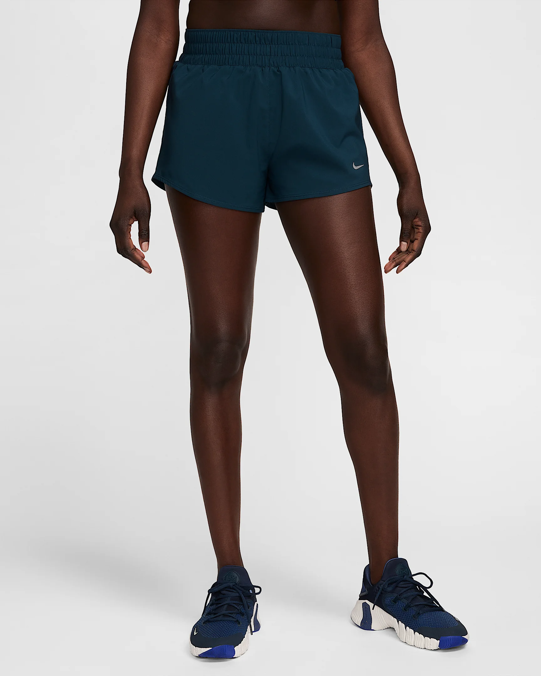 Nike One Women's Dri-FIT Mid-Rise 3" Brief-Lined Shorts - 1