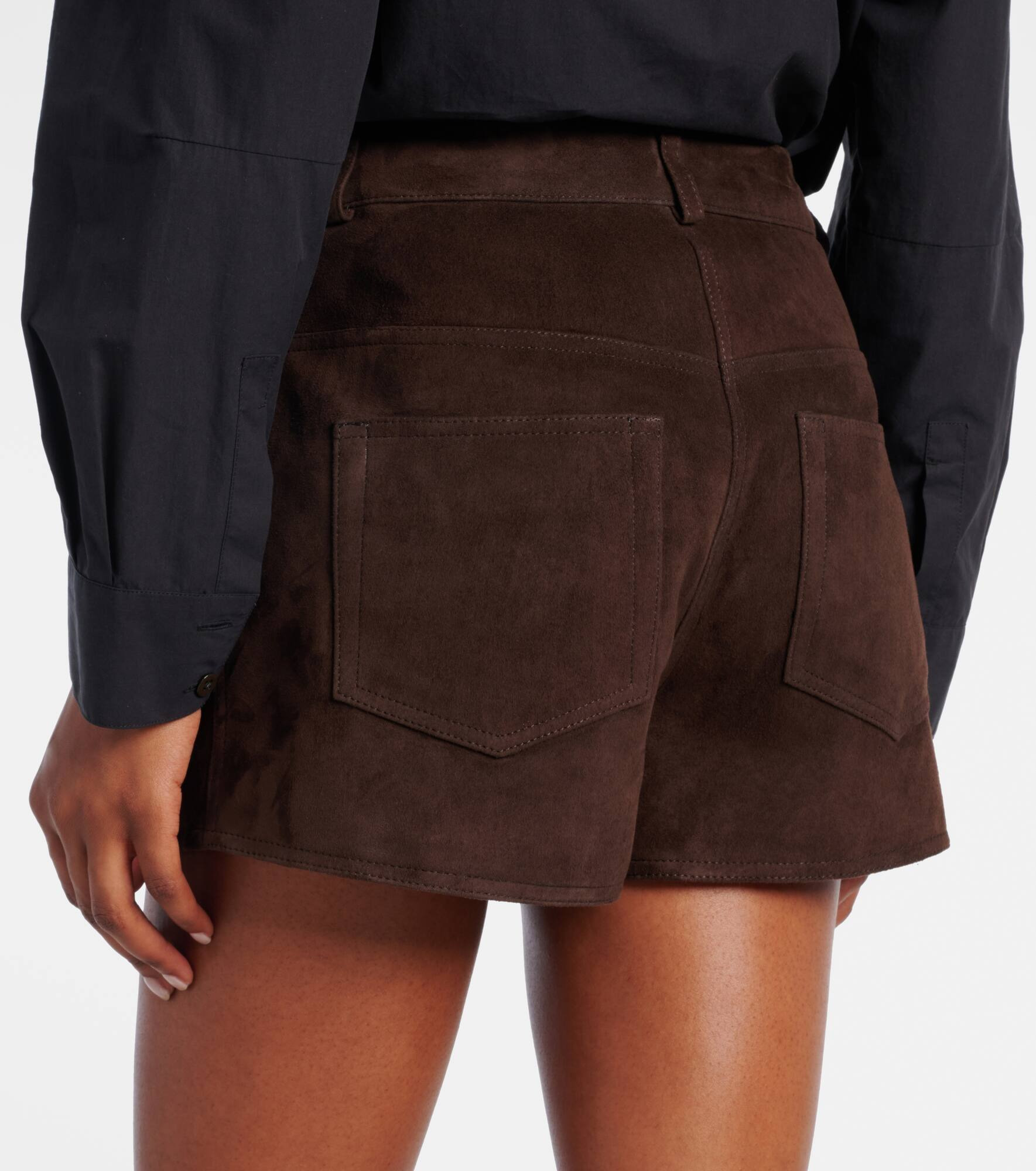 Leontine suede shorts - 5