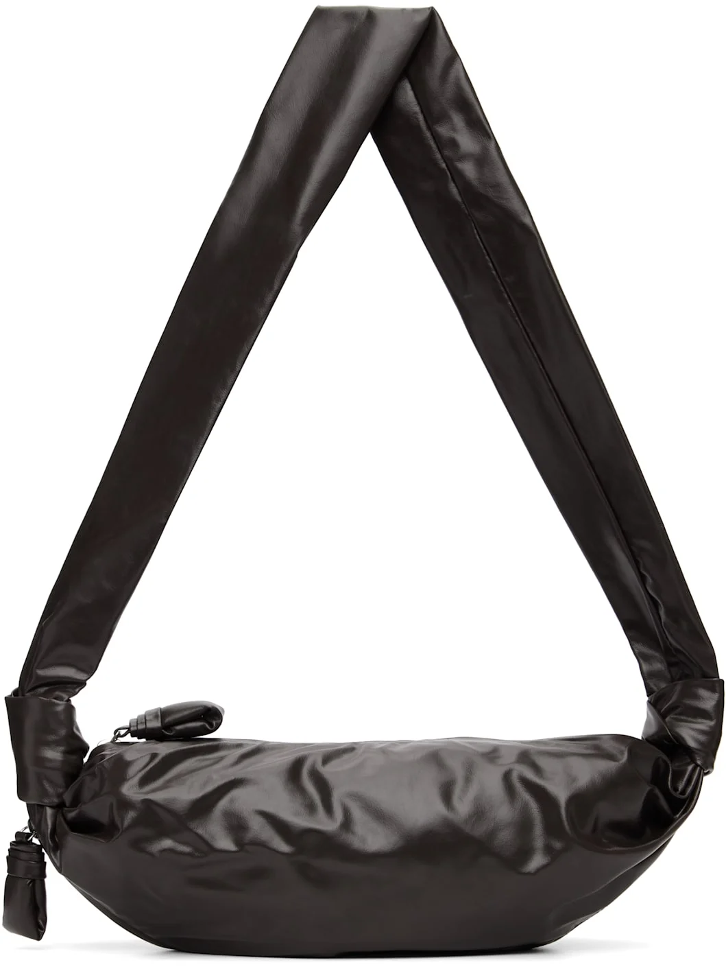 Brown Small Soft Croissant Bag - 1