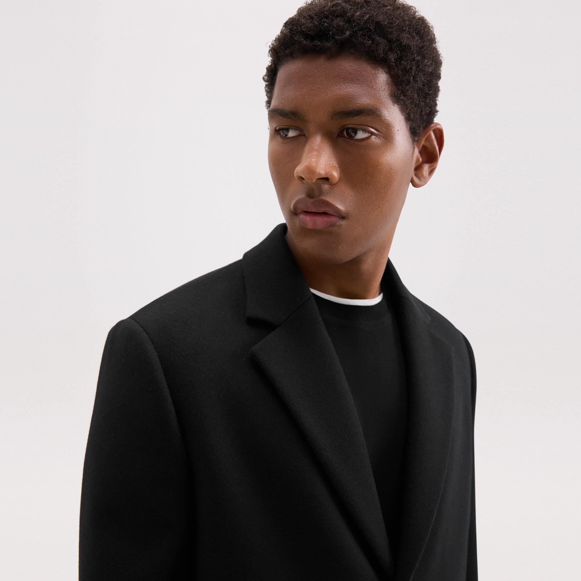 Topcoat in Recycled Wool-Blend Melton - 5