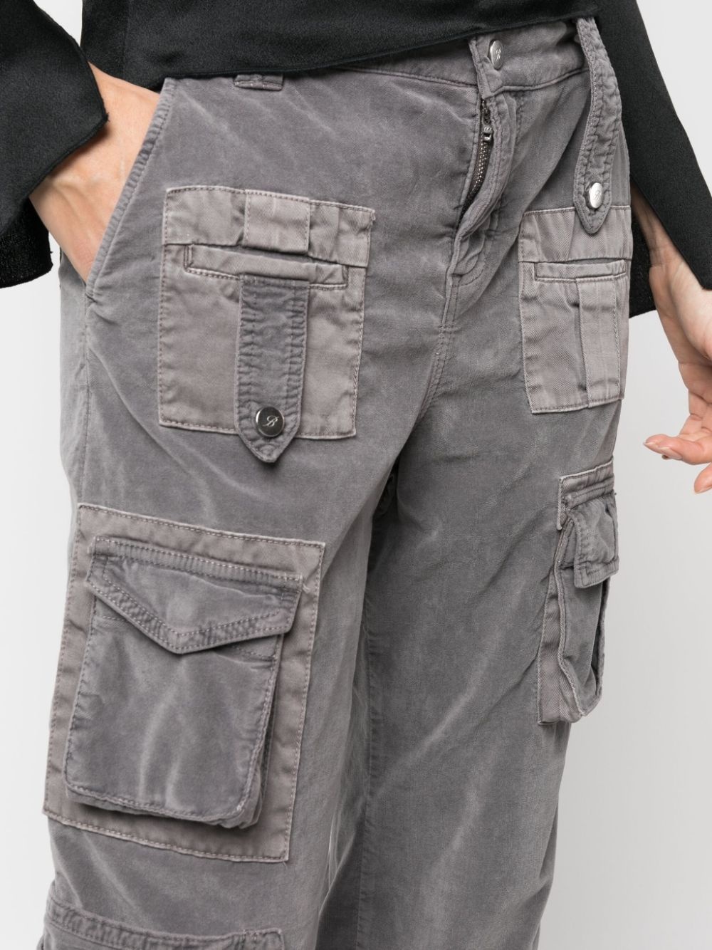 multi-pocket cropped trousers - 5