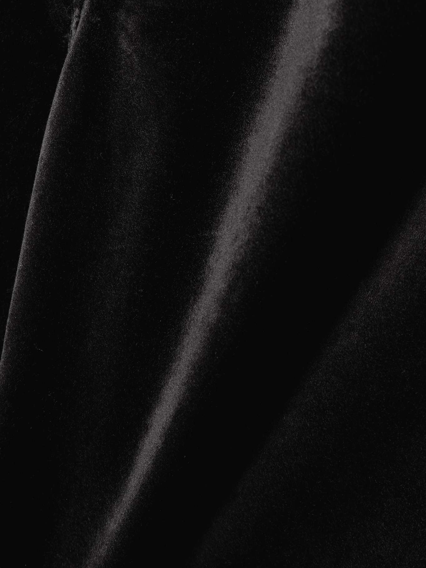 Lolli cotton-blend velvet wide-leg pants Black - 5