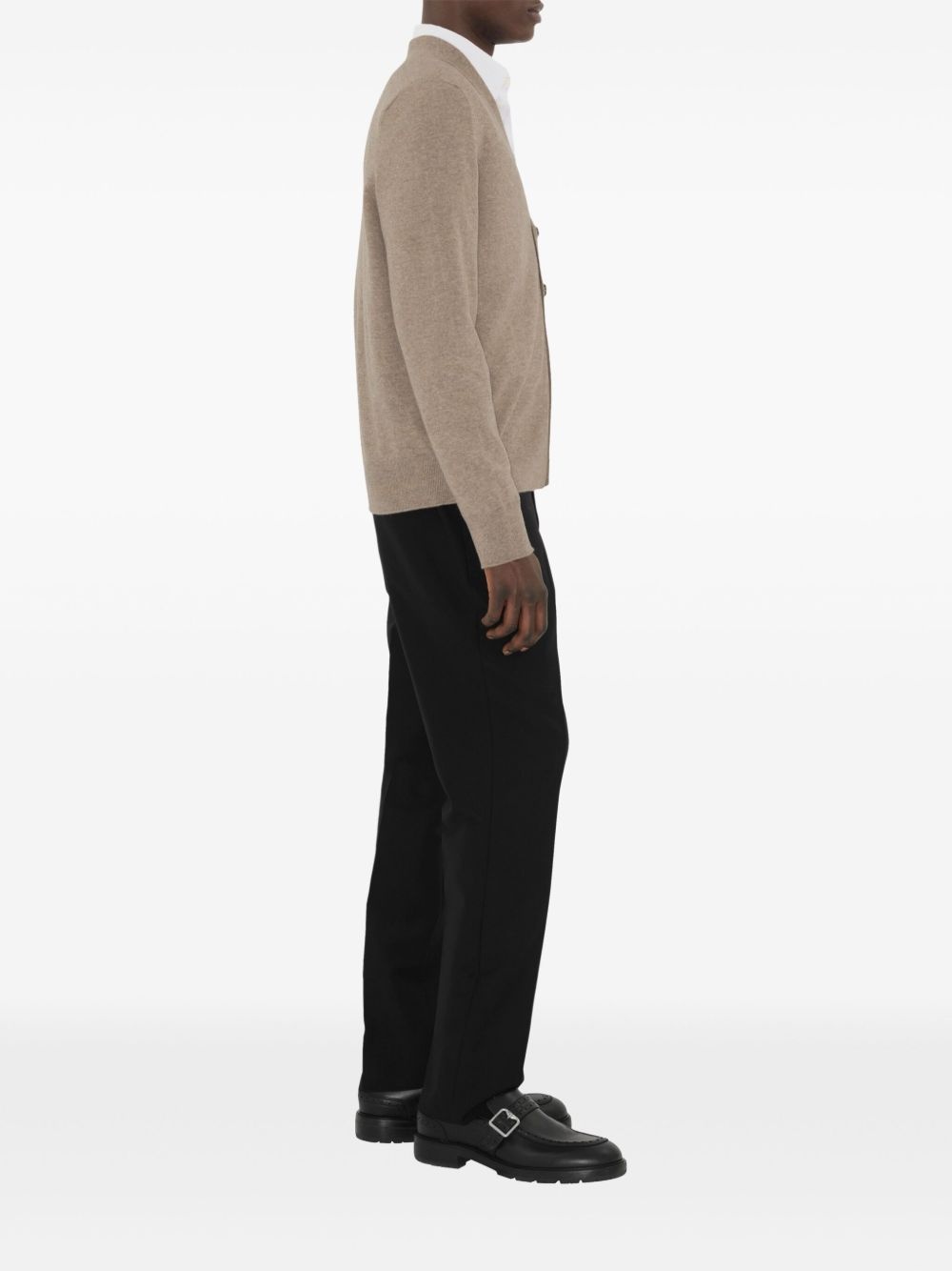 mélange-effect cardigan - 3
