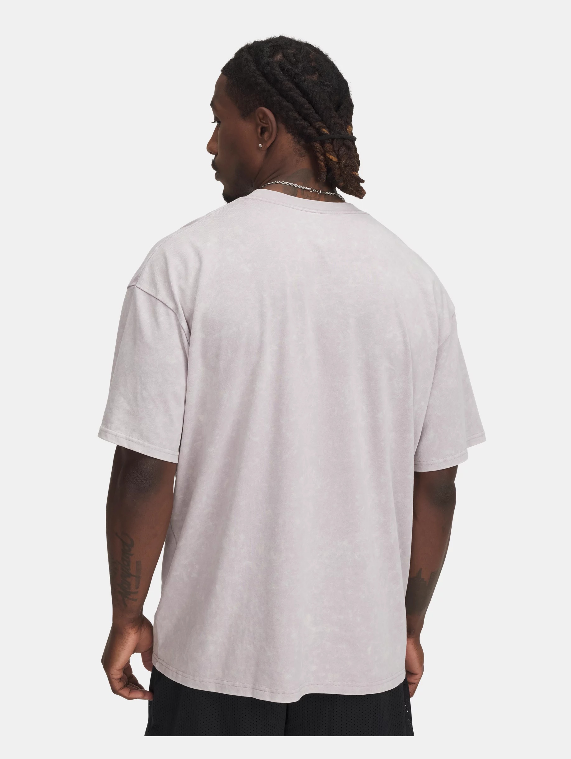 Men's UA Heavyweight Oversized Logo Wash Short Sleeve - 2