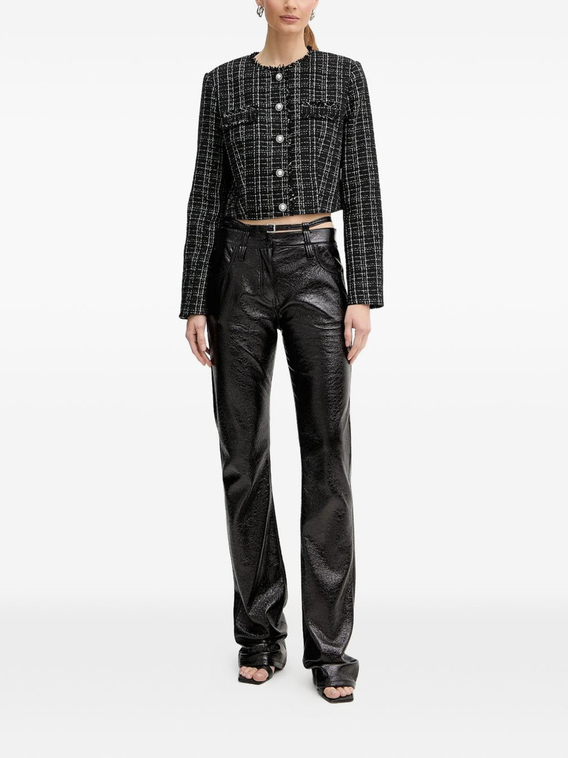 GUESS USA pearl-button tweed jacket outlook