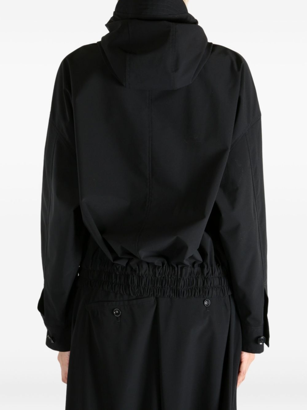 hooded drawstring jacket - 5
