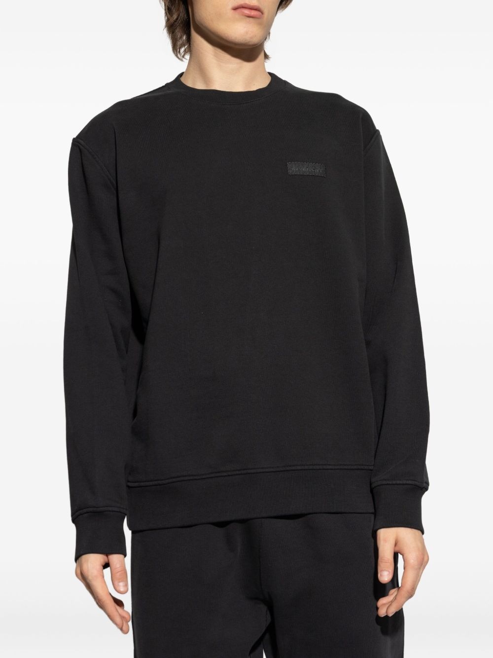 logo-plaque sweatshirt - 3