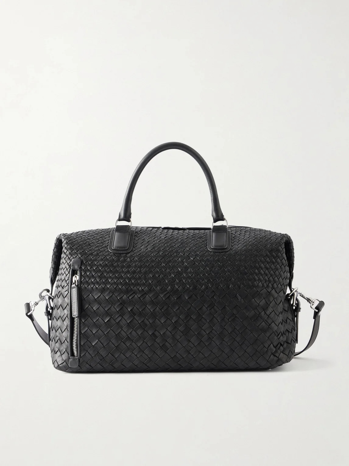 Woven Leather Weekend Bag - 1