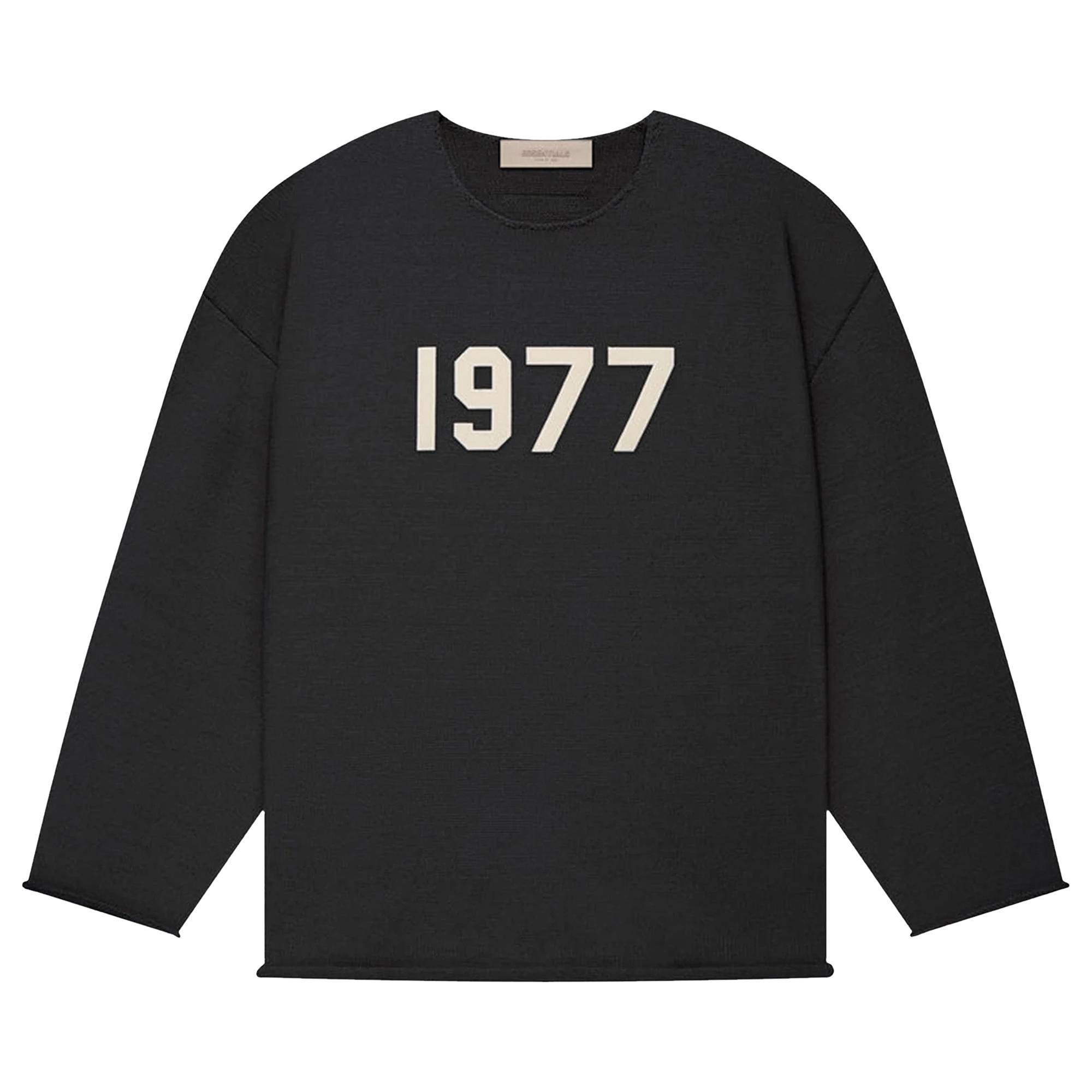 Fear of God Essentials Raw Edge Sweater 'Iron' - 1