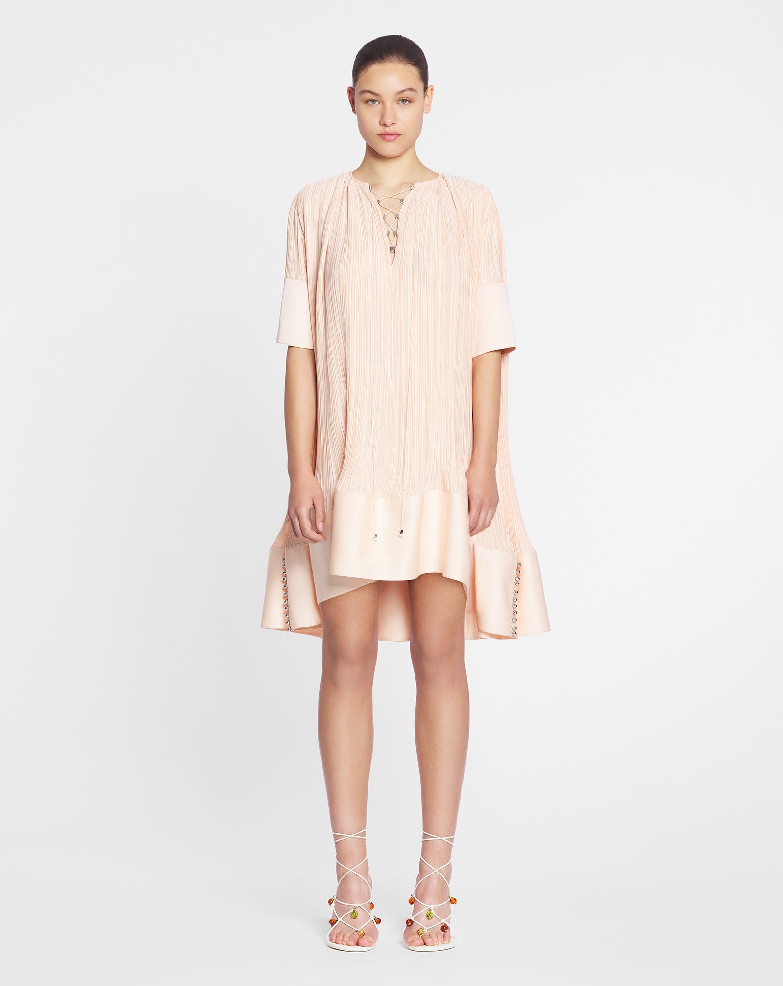 CASCADE-EFFECT SHORT DRESS - 2