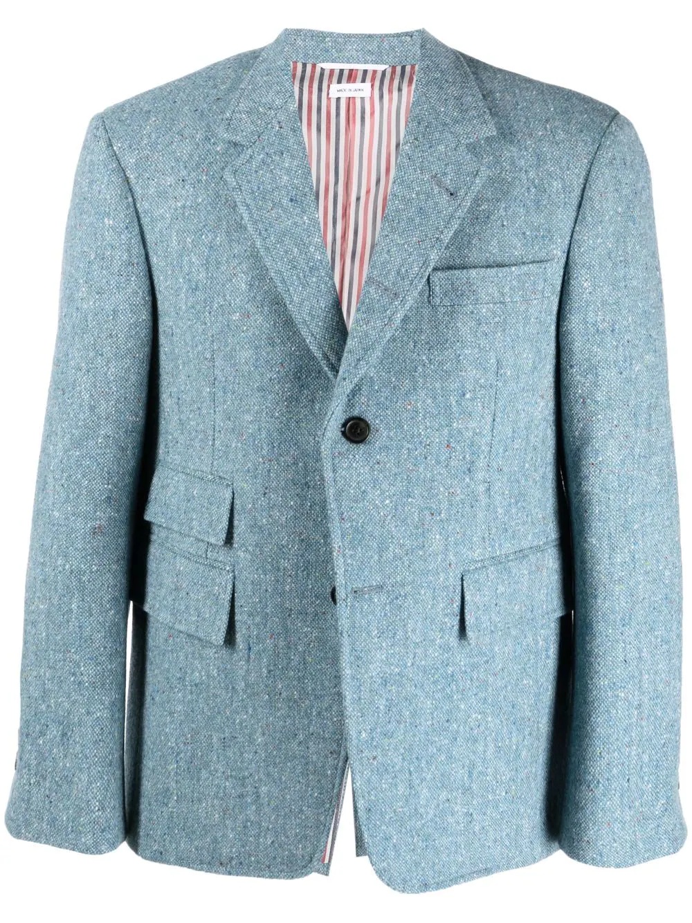 notched-lapel single-breasted blazer - 1