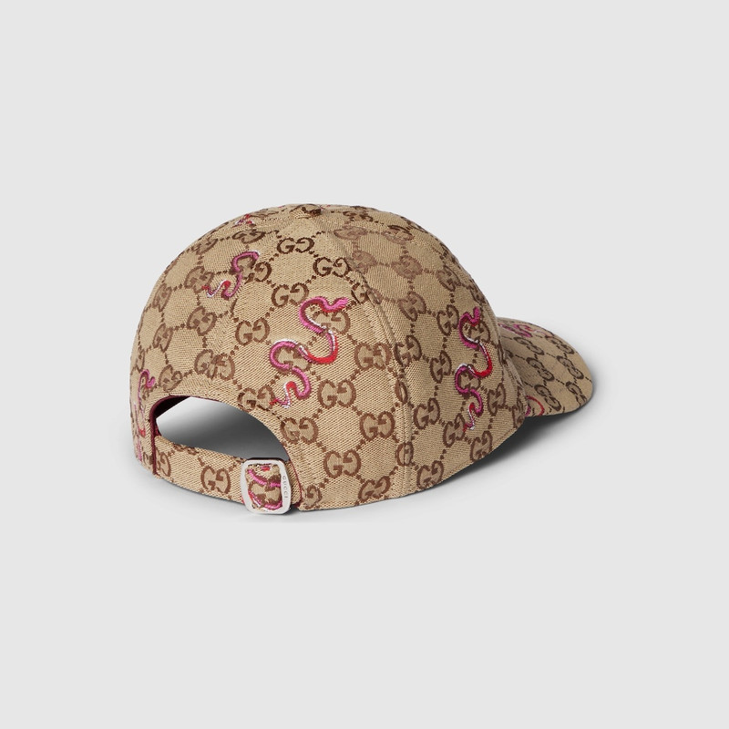 Embroidered GG canvas baseball hat 5