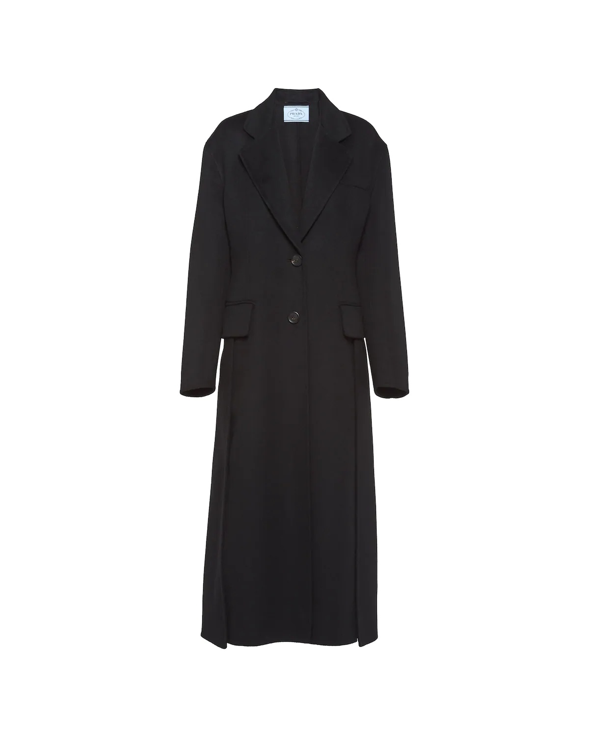 Single-breasted wool and cashmere coat - 1