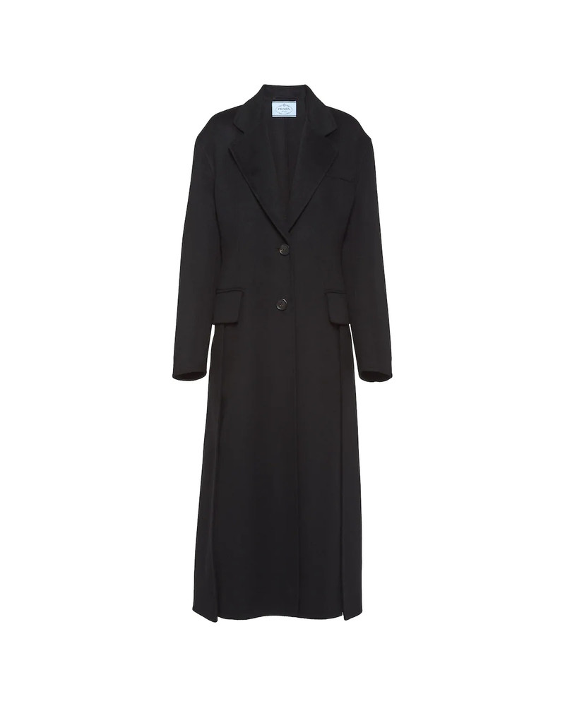 Single-breasted wool and cashmere coat 1