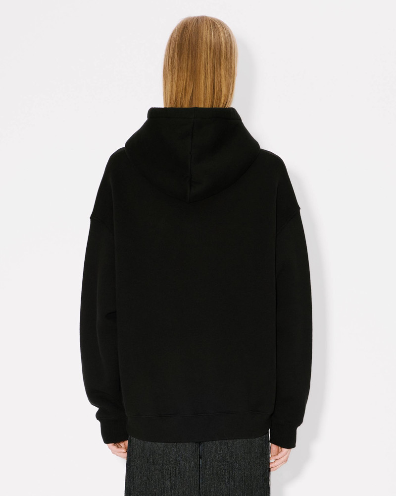 'KENZO Peonies' embroidered oversized hoodie in cotton 4