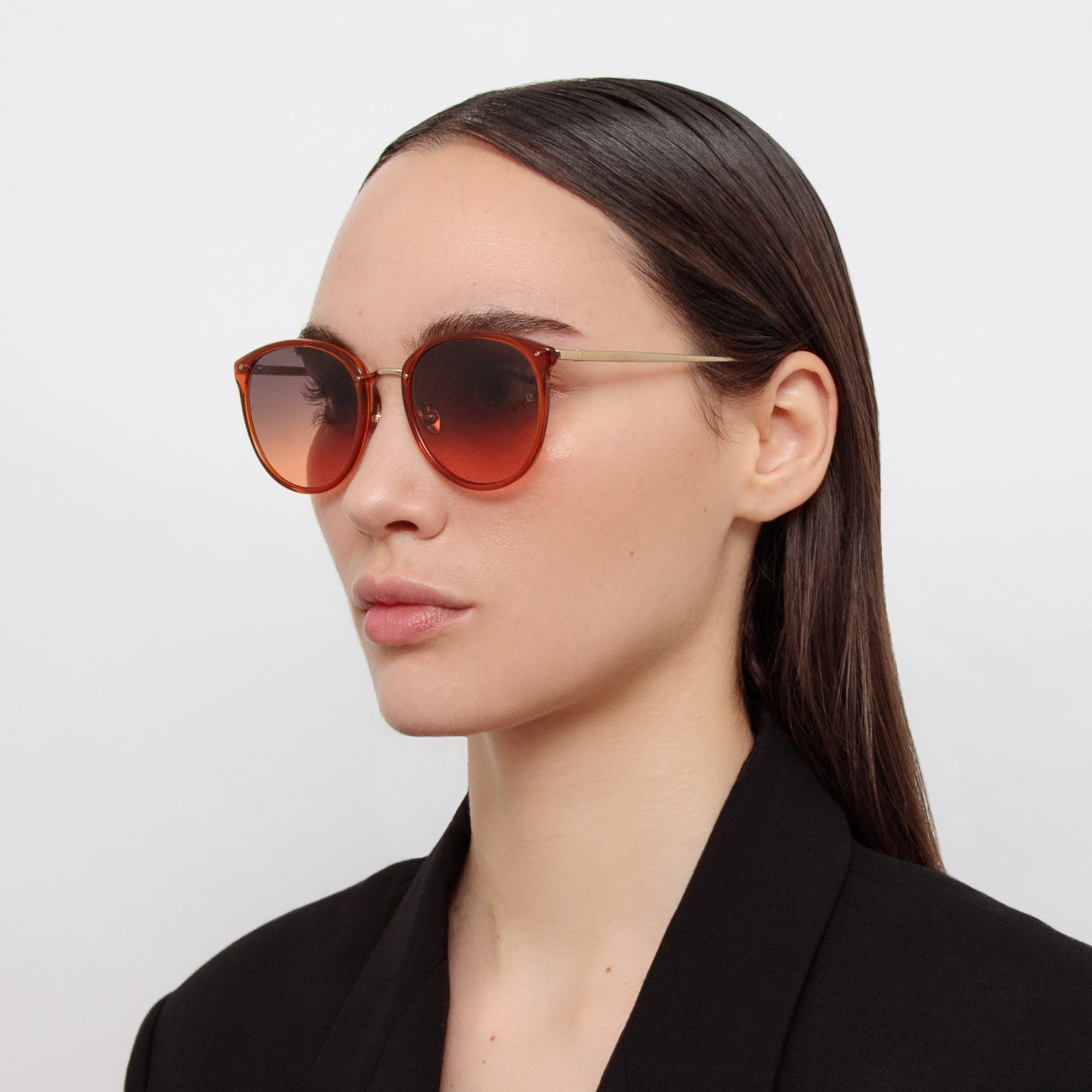 CALTHORPE OVAL SUNGLASSES IN ORANGE - 2
