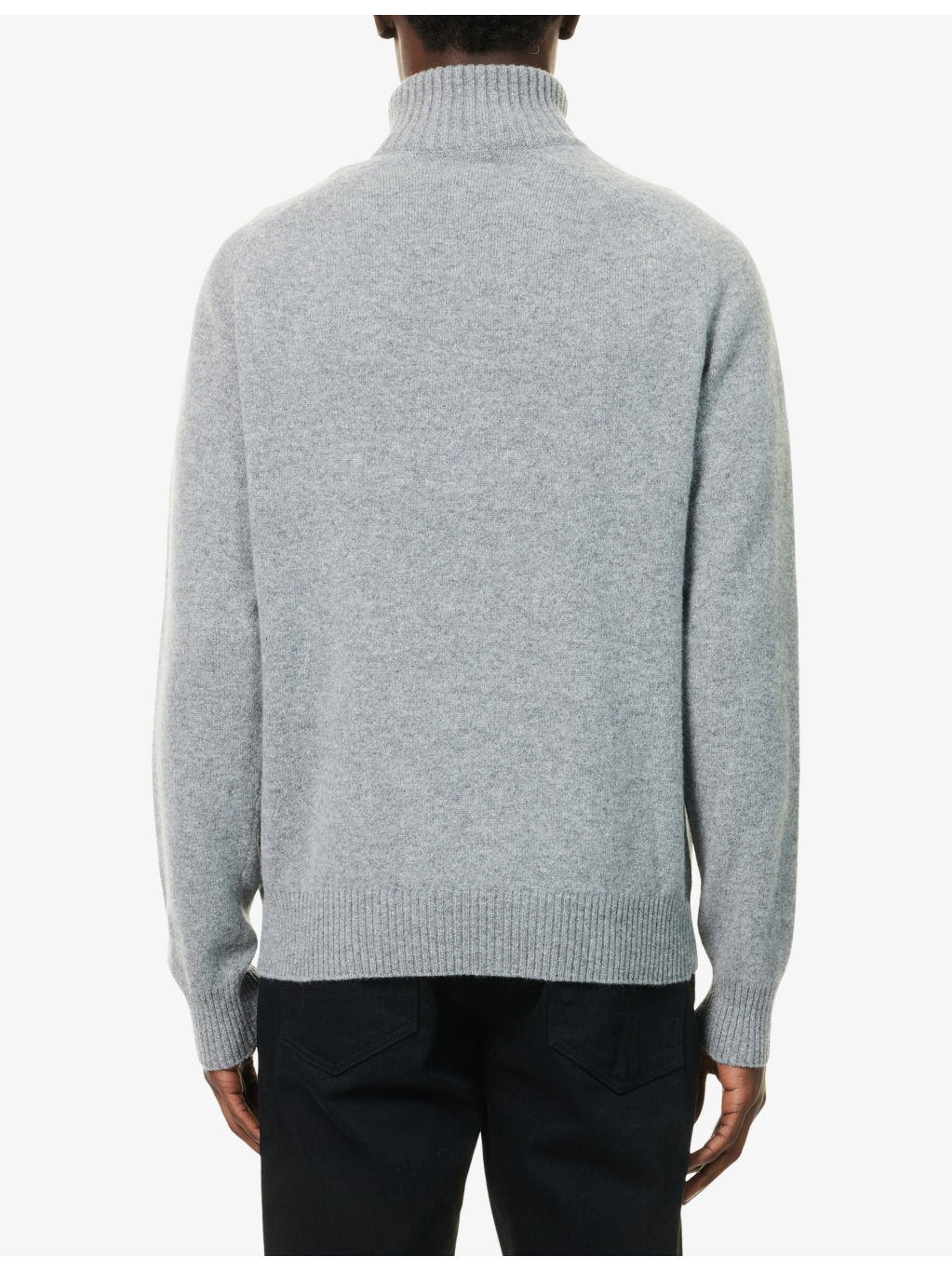 Funnel-Neck Half-Zip Cashmere Jumper - 4
