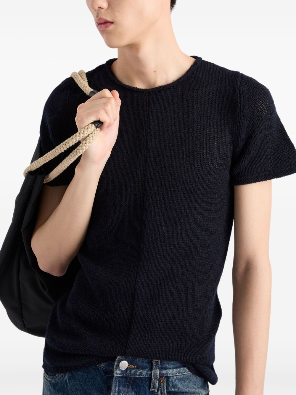 knitted cashmere T-shirt - 4