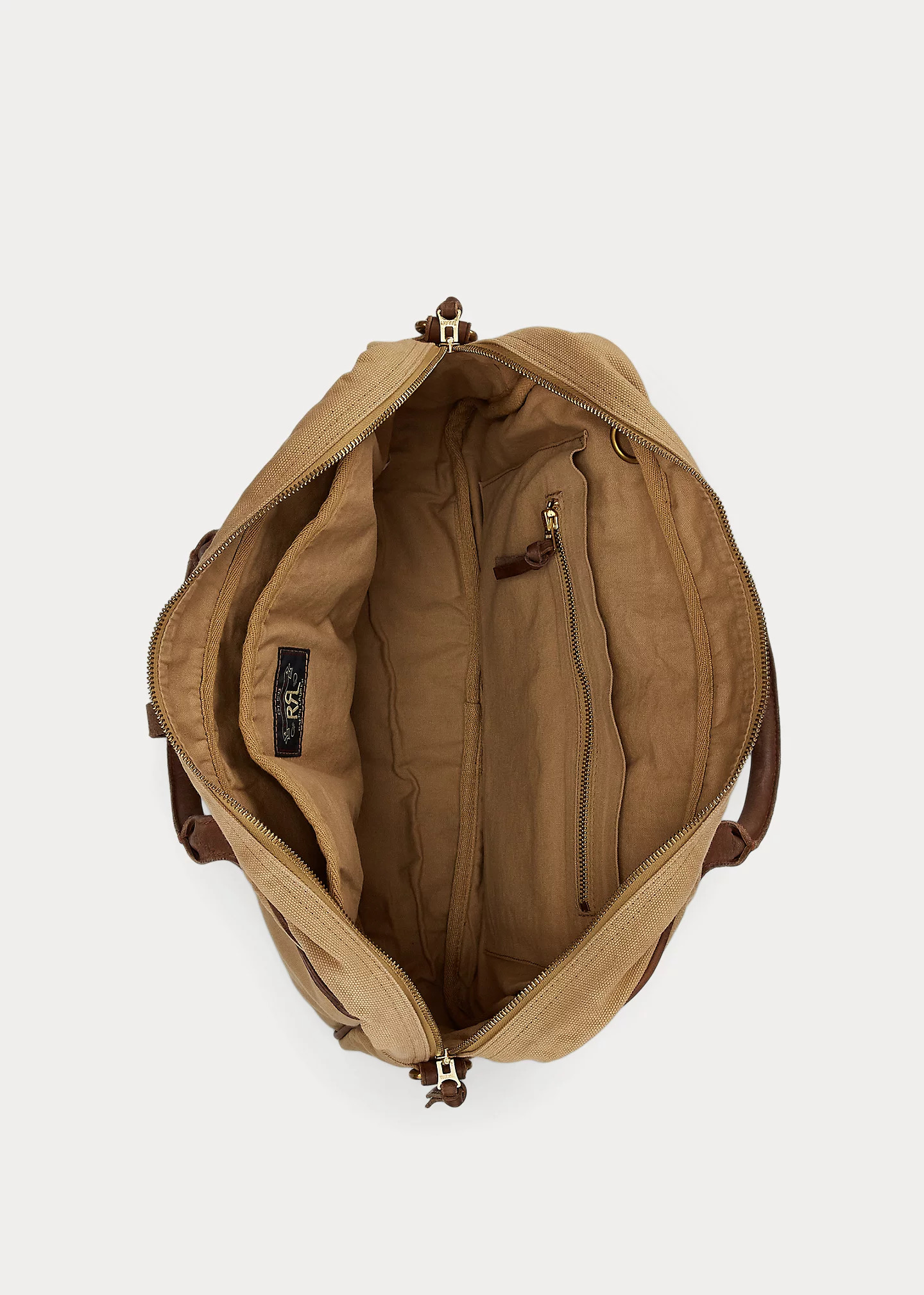 Leather-Trim Canvas Briefcase - 4