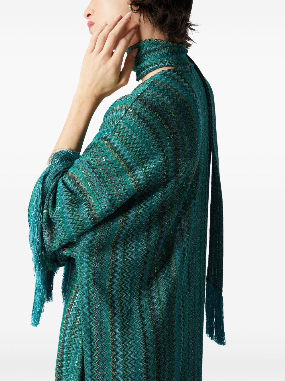 zigzag kaftan dress - 4