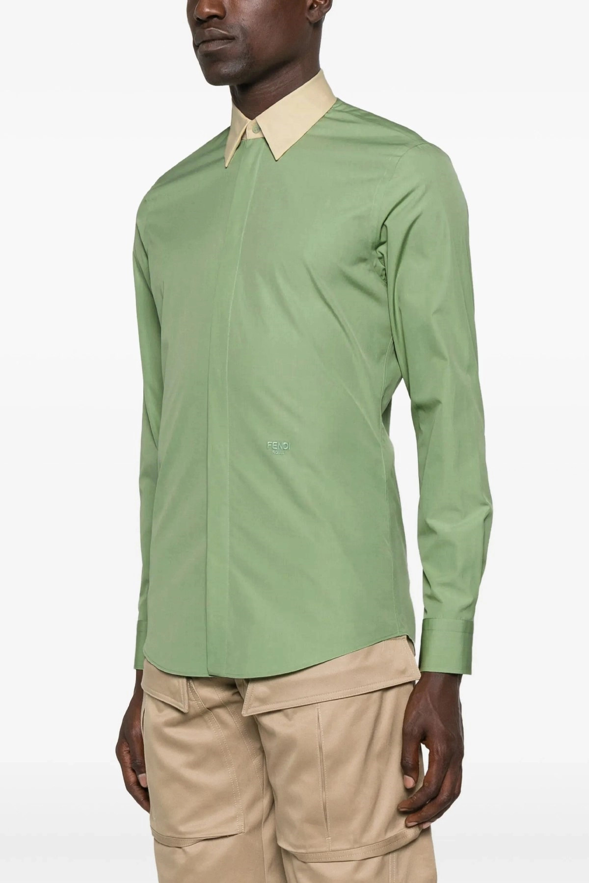 Contrast collar shirt - 2