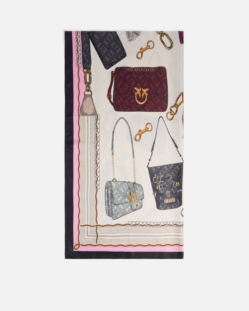 PINKO SCARF WITH BAG PRINT outlook