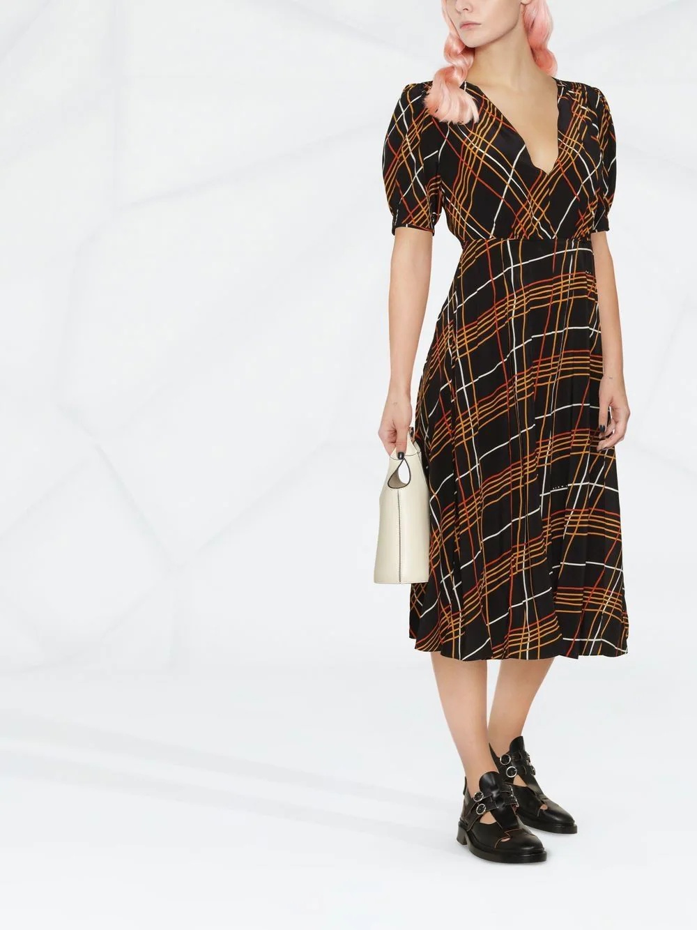 multi-way stripe midi dress - 2