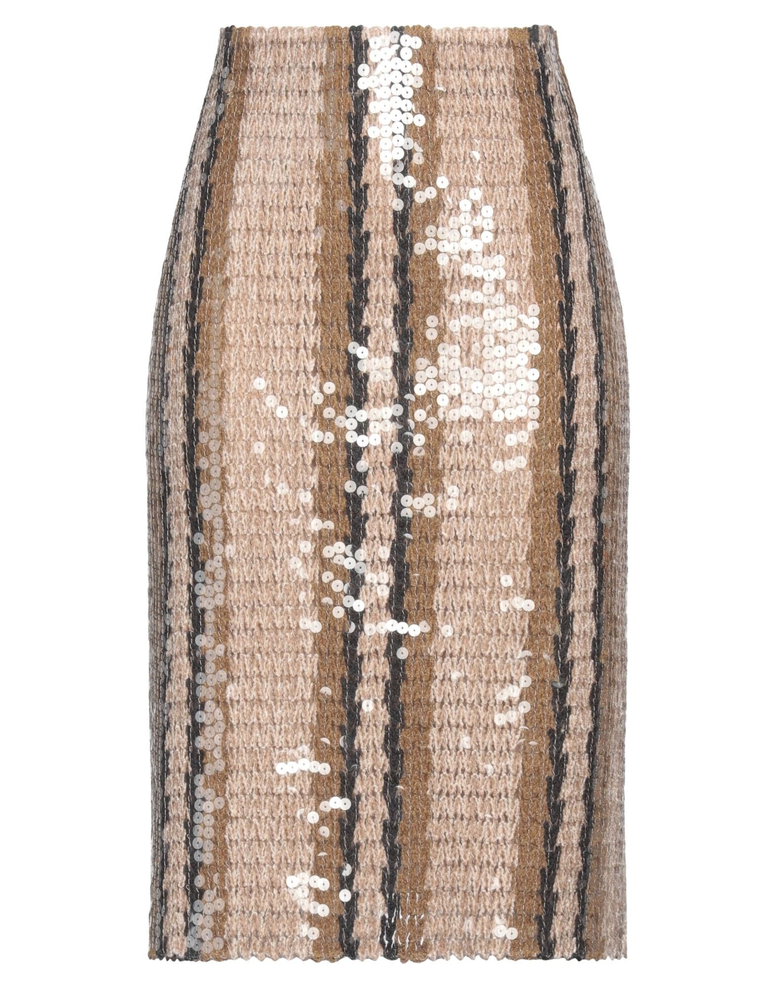 Beige Women's Midi Skirt - 1