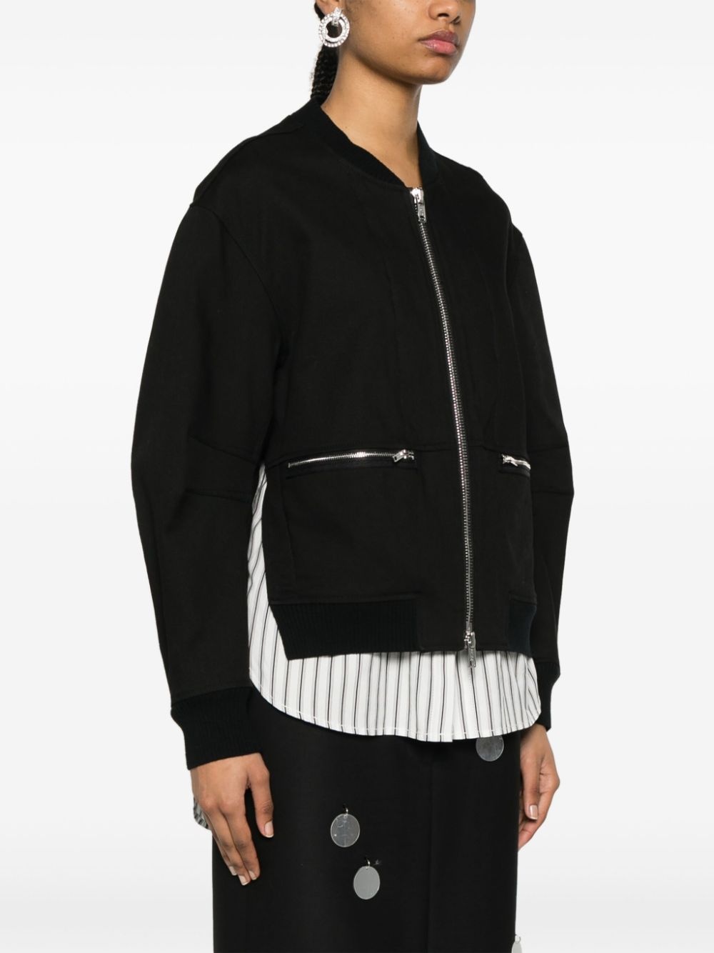layered bomber jacket - 3