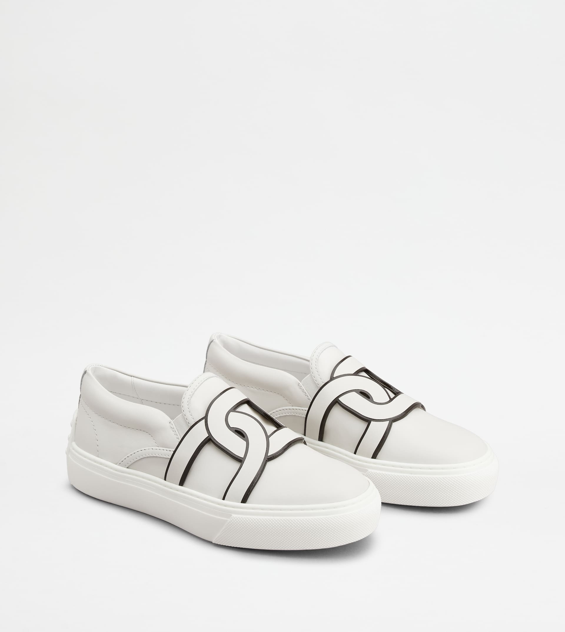 KATE SLIP-ONS IN LEATHER - WHITE - 3