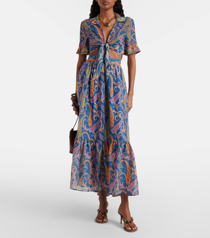 Etro Paisley crop top outlook