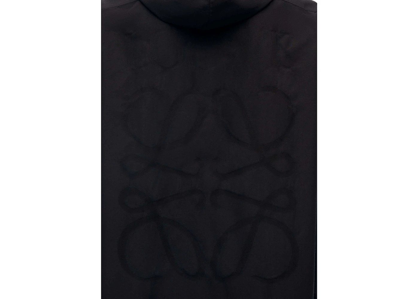 LOEWE Hooded Overshirt In Cotton Black - 2