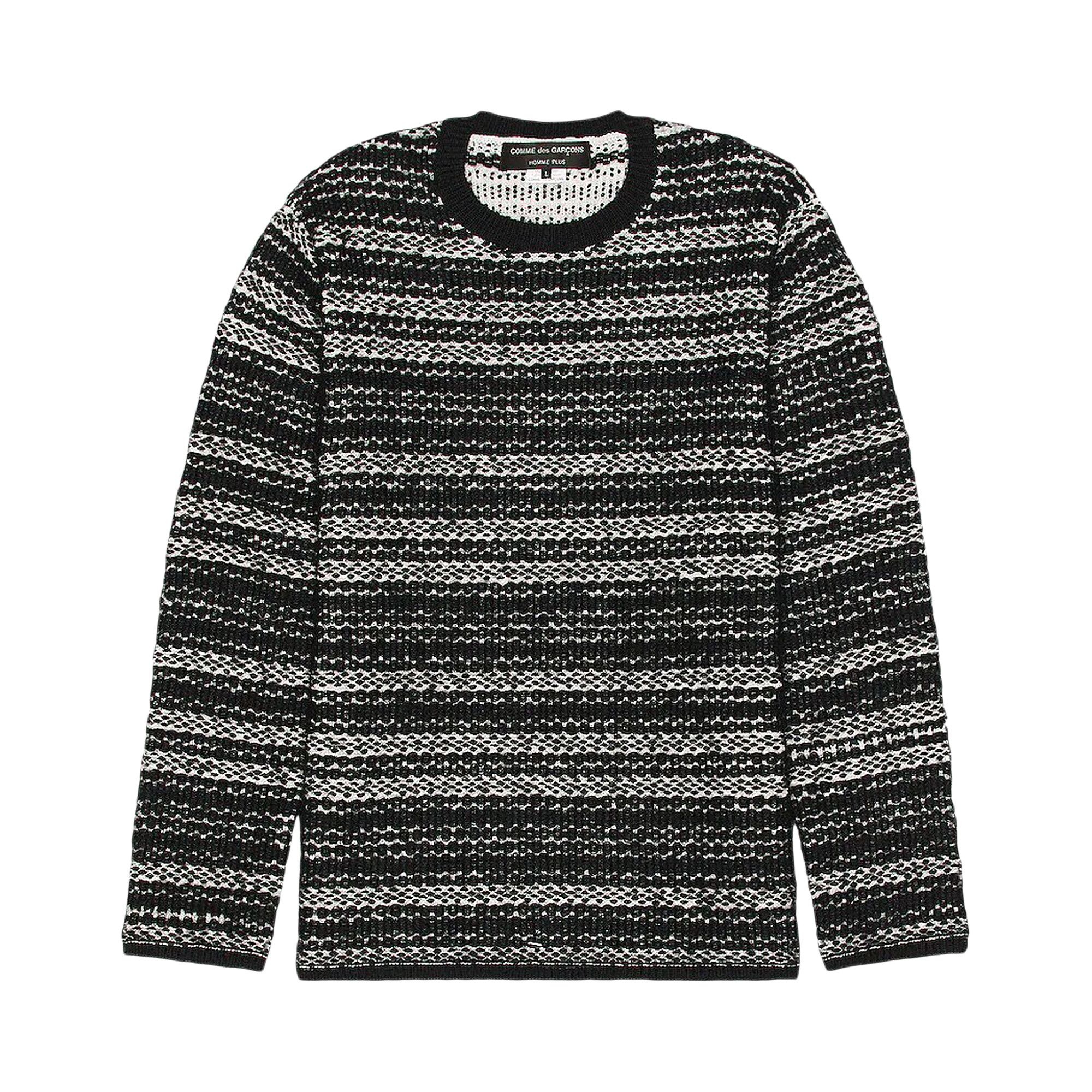 Comme des Garçons Homme Plus Striped Sweater 'Black/White' - 1