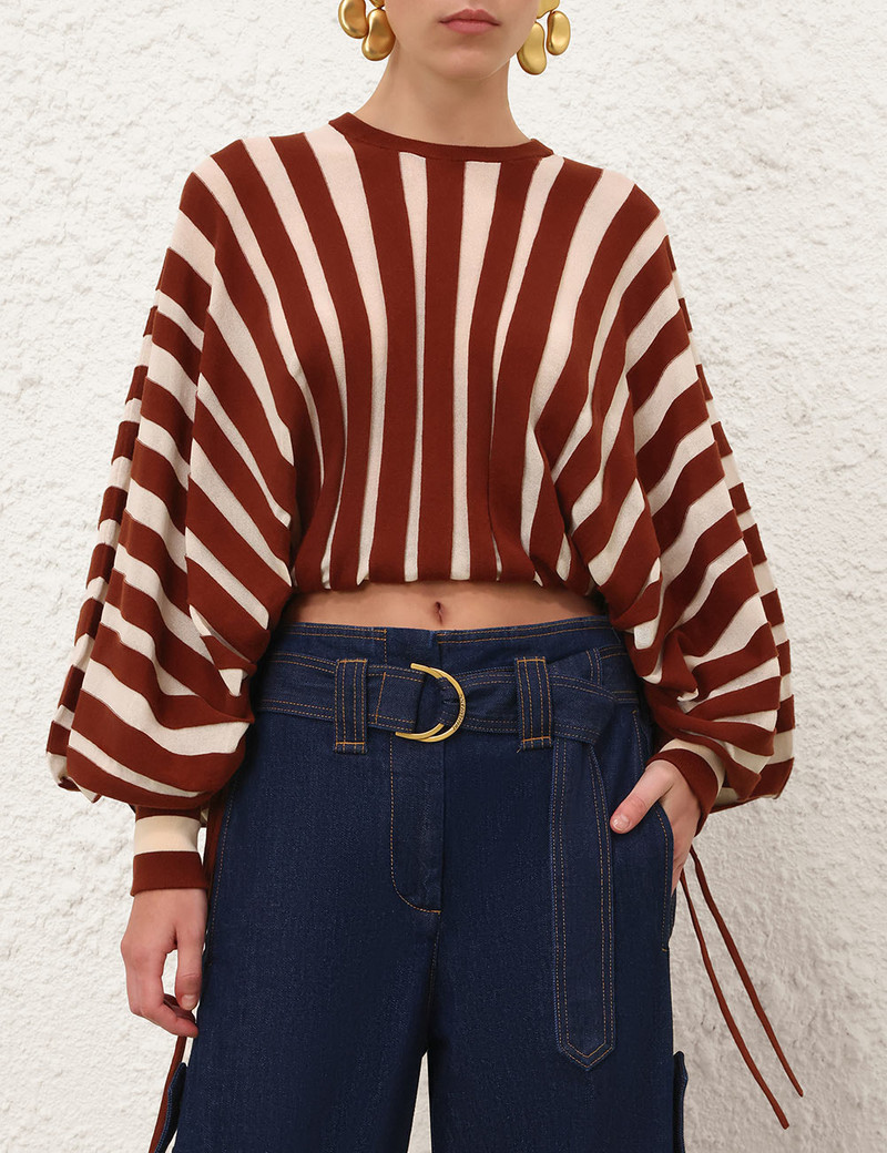 Zimmermann LUNA DRAWN SWEATER outlook