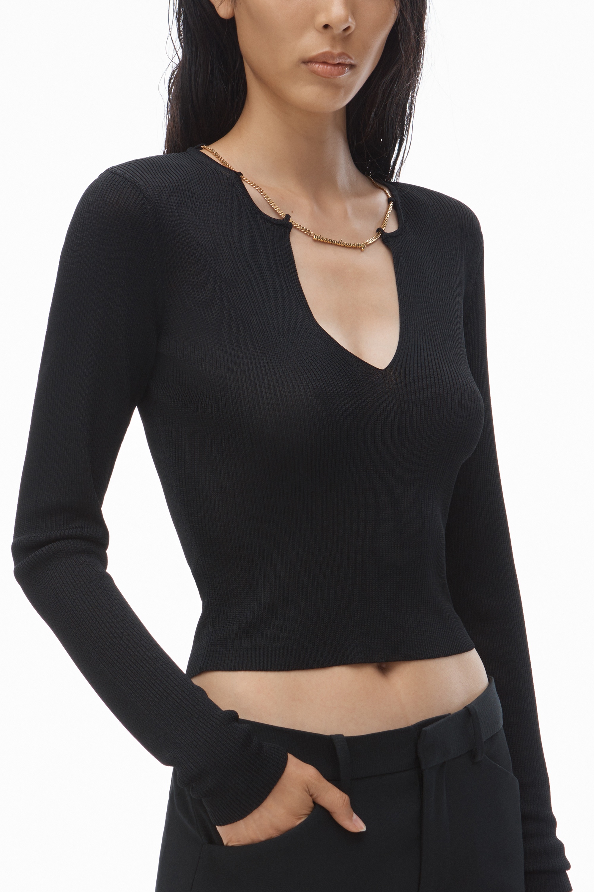 Logo Nameplate Cropped Shirt - 3