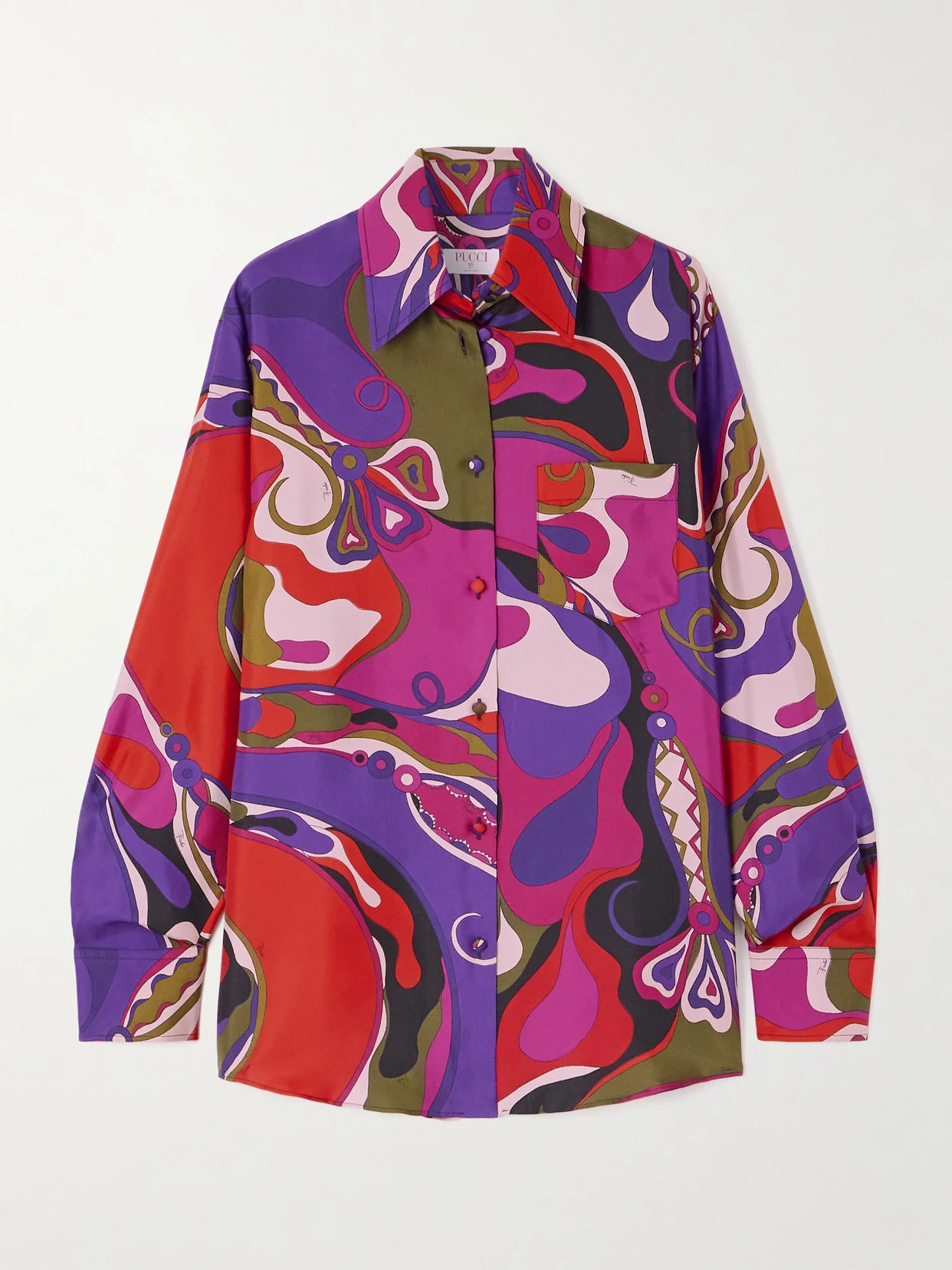 Printed Silk Shirt - 1