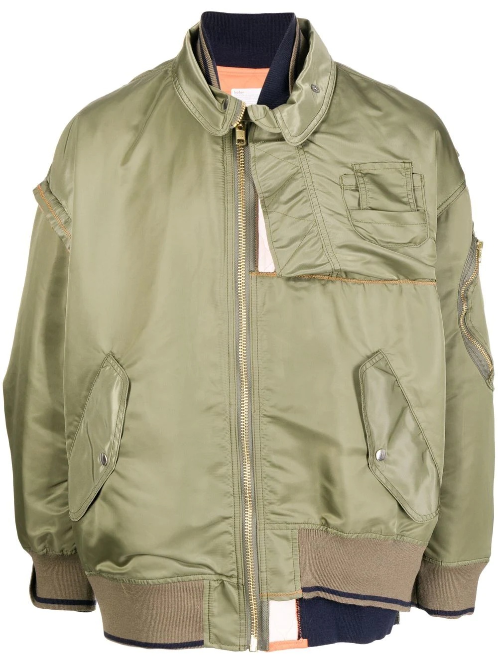 spread-collar light jacket - 1